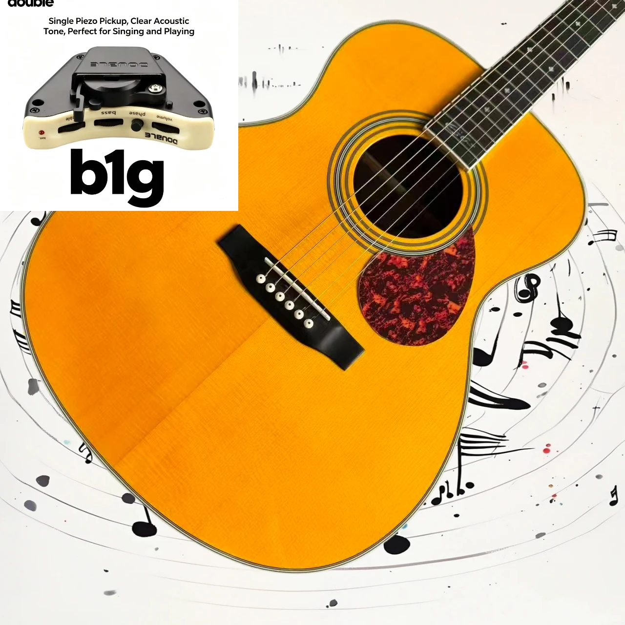 Free Shipping Om28 Acoustic Guita OM Body Folk Guitar Gloss Yellow Wood Guitar Tortoise Guard Beginner Practice Stage Gift