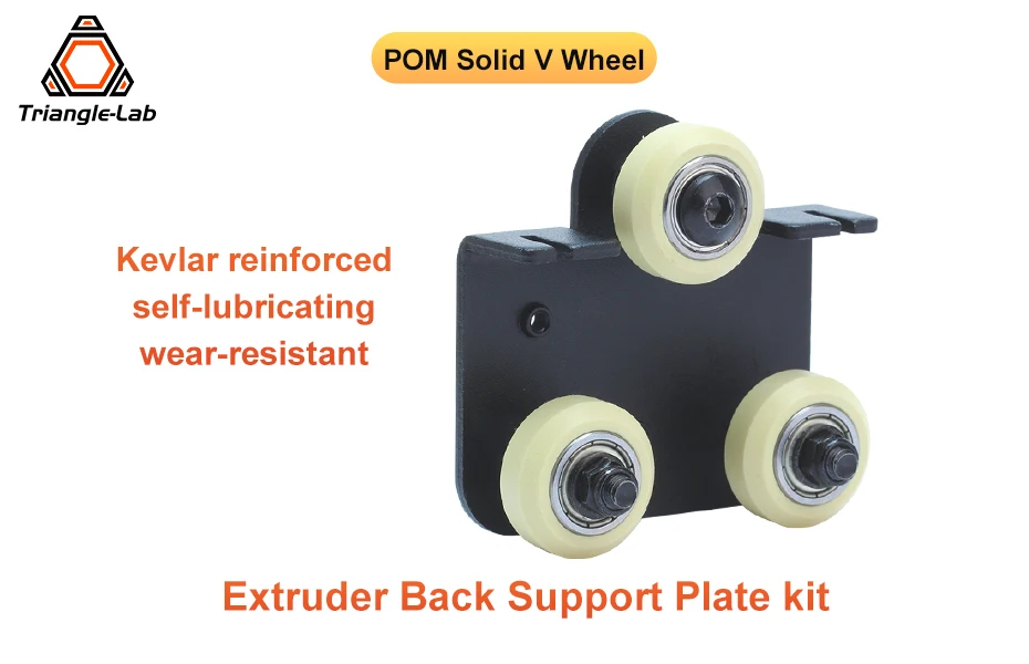 Trianglelab Rückenstützplatten-Kit Kevlar Solid V Wheel für Creality CR-10 10s Ender 3 S4 S5 Serie/ TEVO Anet 3D-Drucker – Detail 5