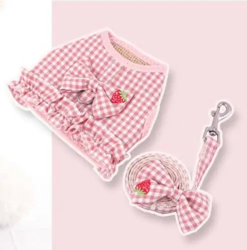 

Adjustable Soft Mesh Pet Harness for Small Dogs Cats Medium Training Walking Leash Vest Design Durable Easy Use