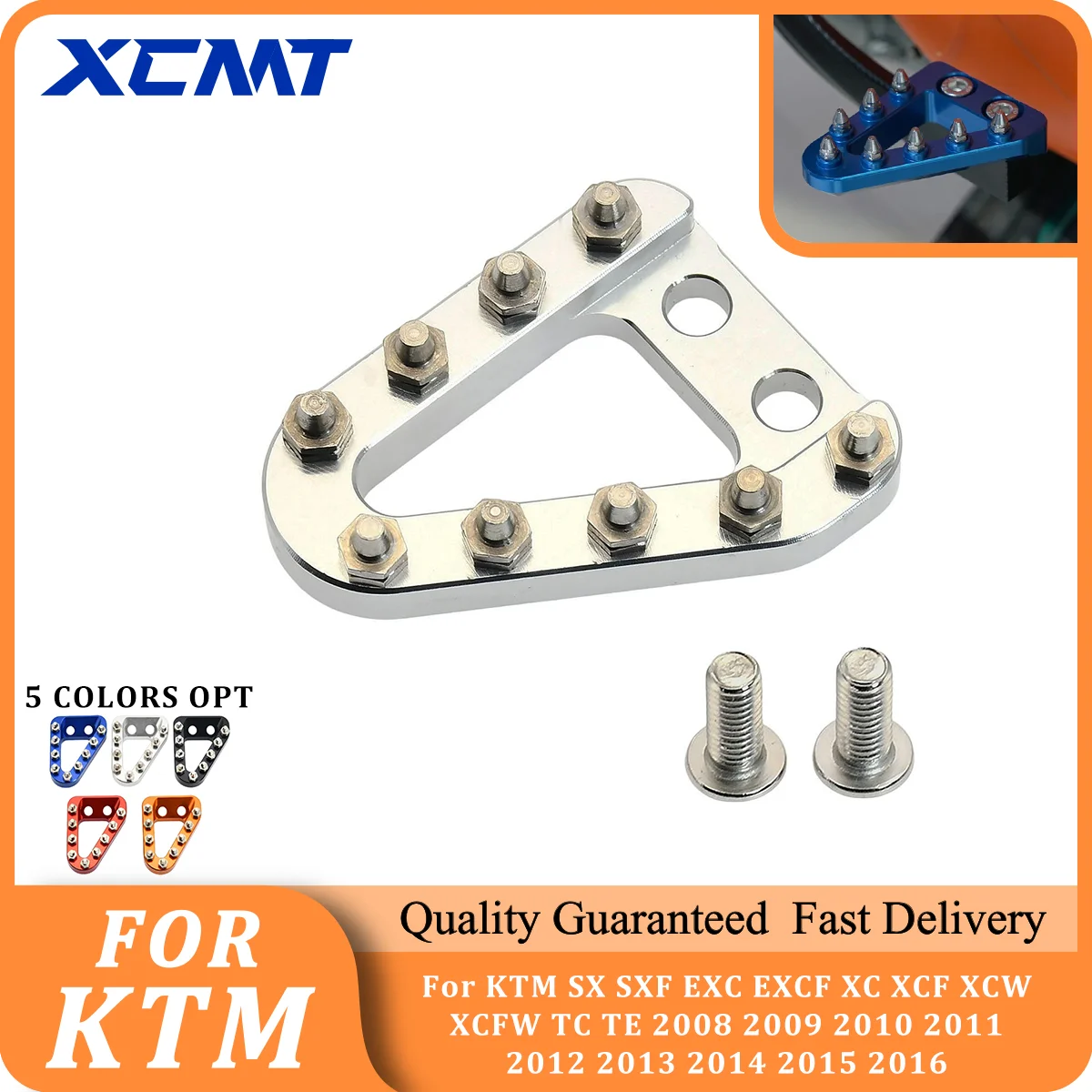 

CNC Rear Brake Pedal Step Plate Tip For KTM SX SXF EXC EXCF XC XCF XCW XCFW For Husqvarna FC TE FC FE 150 250 300 350 450 501