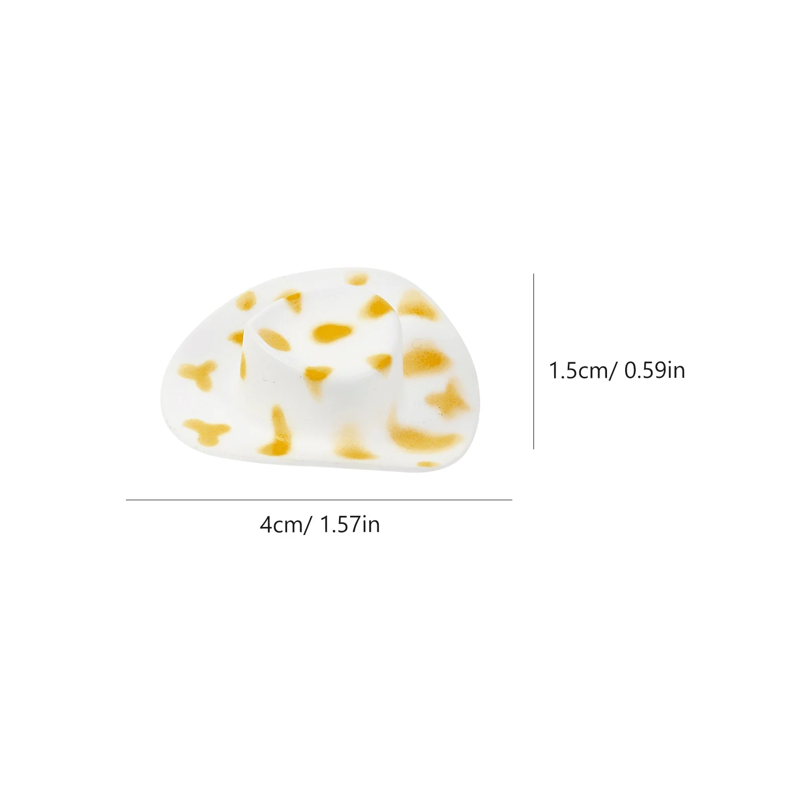 20 قطعة من قبعات رعاة البقر الغربية الصغيرة البلاستيكية المصغرة خفيفة الوزن للحرف اليدوية لتزيين الحفلات لوازم قبعة صغيرة عصرية #5