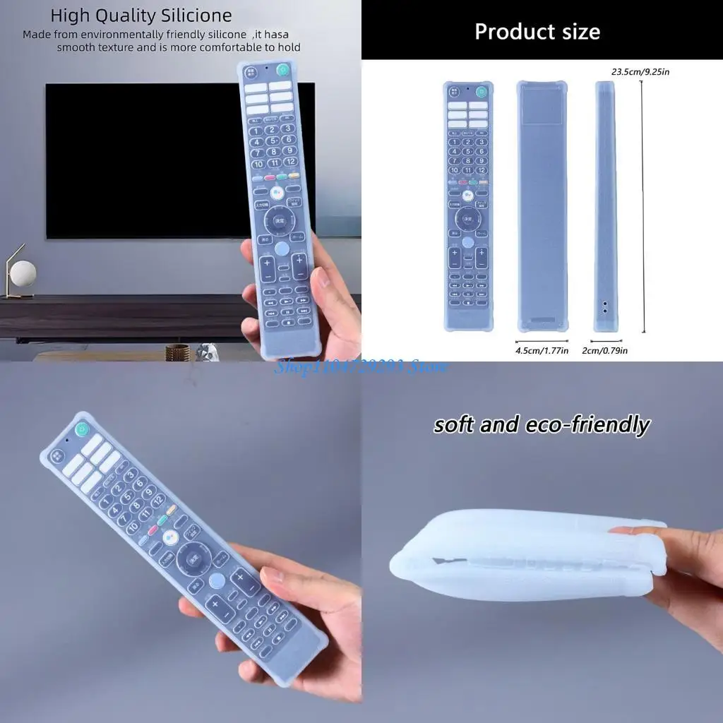 

Y2GD MultiProtective Silicone Cover for RMFTX400J/410J/421J Remote Shock Resistance Scratch Defense Transparent