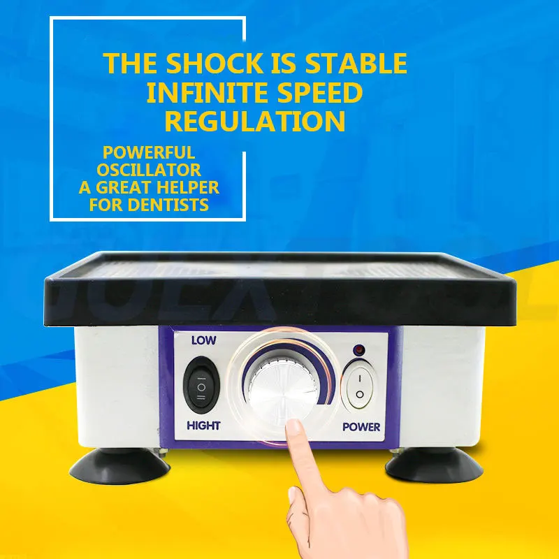 Dental Plaster Vibrator Big Quadrate Square Dental Vibrator Oscillator Shaker Plaster Gypsum Vibrating for Dental Lab