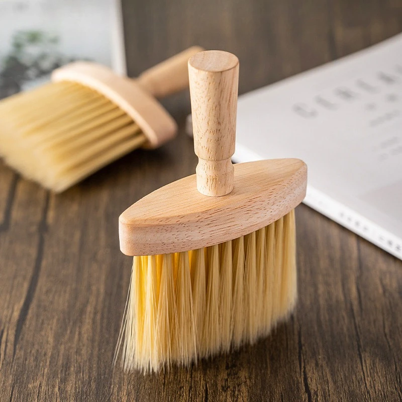 1pc Wooden Handle Soft Bristle Brush, Handheld Dust Cleaner for Piano Violin Computer Keyboard Cleaning Supplies