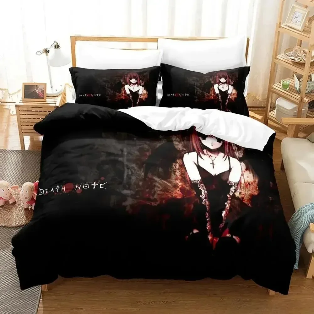 2024 New Death Note Misa Misa Bedding Set Single Twin Full Queen King Size Bed Set Adult Kid Bedroom Duvet cover Sets Anime Bed