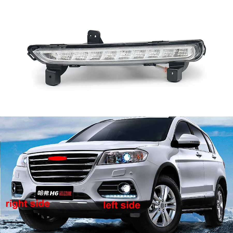 For Great Wall Hover Haval H6 Sports Edition Red label Front Bumper Anti-fog Light LED Daytime Running Lights