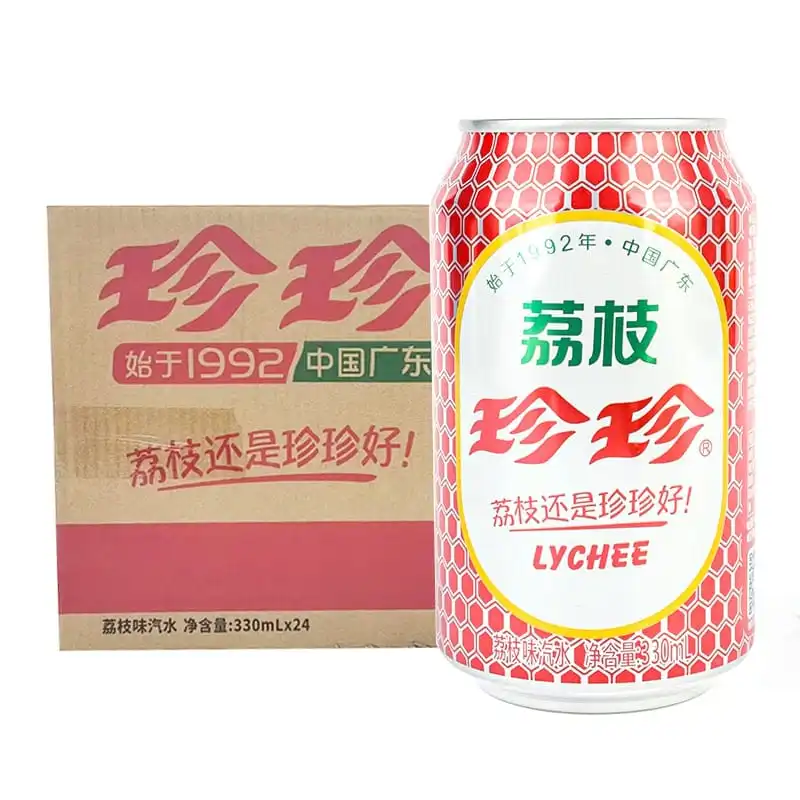 Zhen Zhenライチドリンク、330ml x24缶