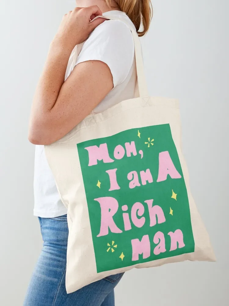 

Mom, I am a rich man Tote Bag shopping bag Shopper bag Shopper handbag