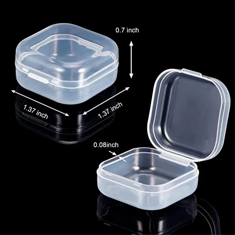 Mini Plastic Storage Container Boxes, Portable Pill Holders, Jewelry Organizers Packaged Earrings and Rings Para Brincos E Anéis