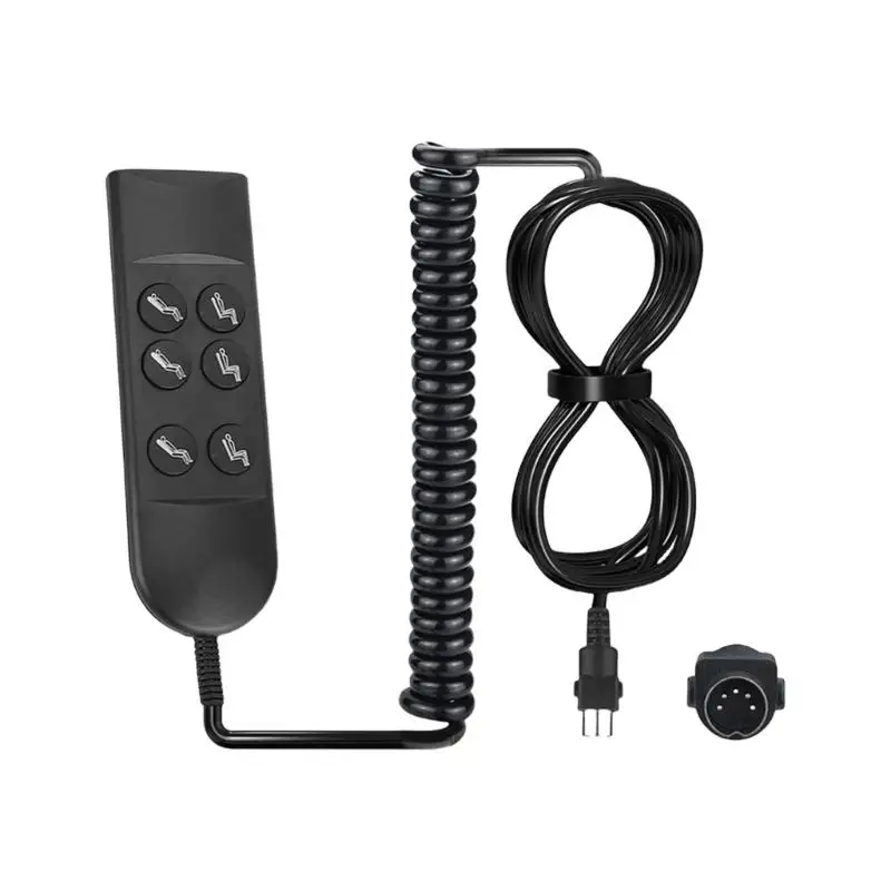 

652F Electric Recliner Chairs Controller 6 Button 5 Pins Hand Switches for Lifting Chair Electric Sofa Manual Hand Controller