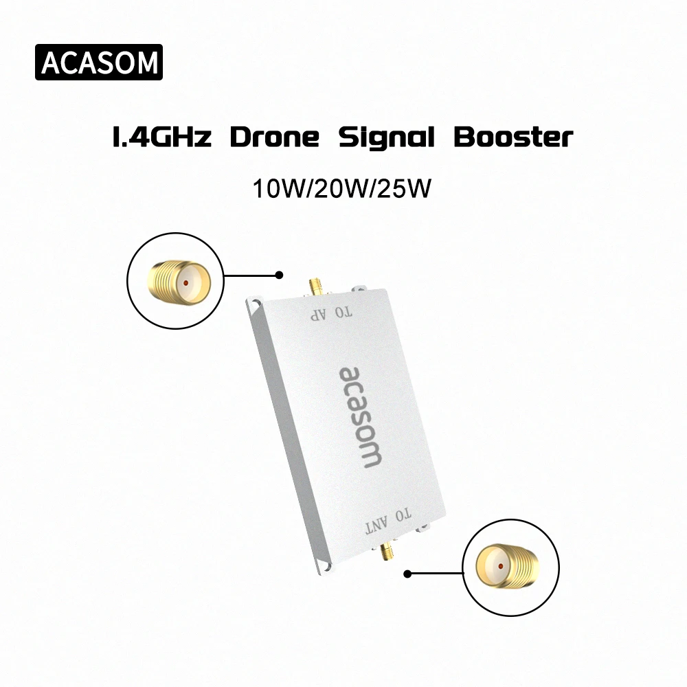 1.4GHz 10W Drone FPV Signal Amplifier Extender Signal Booster Drone Range Extender Tarot 1.4GHz FPV Image Transmissi