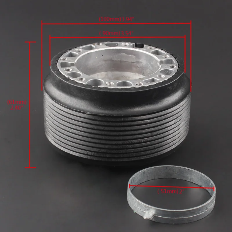 1x Aluminum Racing Steering Wheel Hub Adapter Boss Kit 6 Hole Durable Universal For Mazda 323 Astina 626 929 MX3 MX5 MX6 TX5 RX7