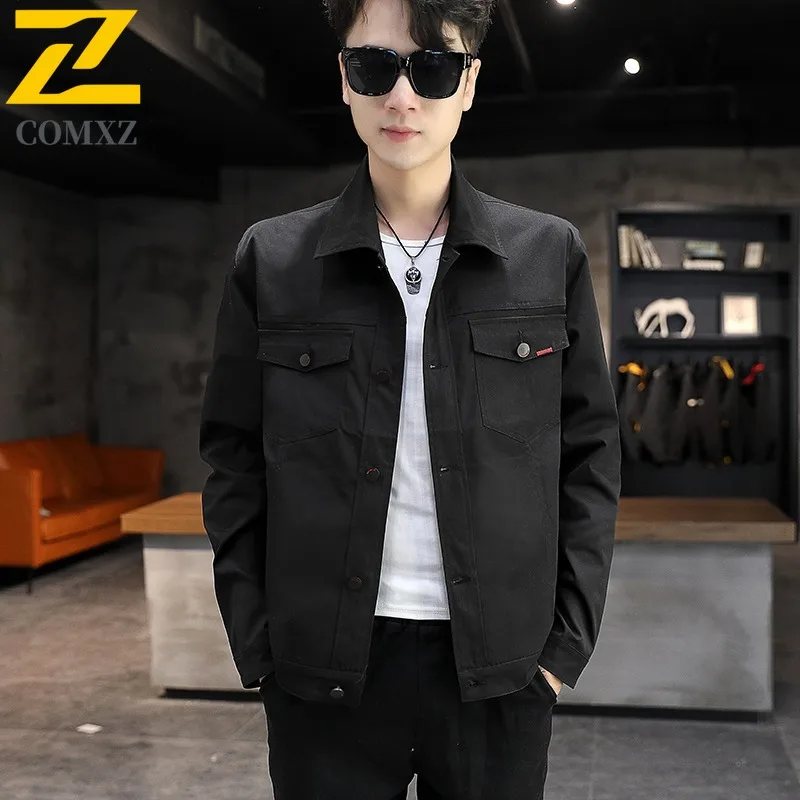 

COMXZ Couple Windbreaker Waterproof Windproof Stand Collar Hooded Outdoor Coat for Hiking Camping Fishing Spring Autumn Jackets