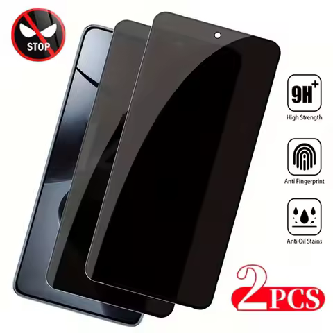 2Pcs Anti Spy Tempered Glass For Xiaomi Poco X7 Pro X6 X5 Pro X4 X3 GT Screen Protectors For Poco F7 Ultra F6 F5 Pro F3 F4 GT
