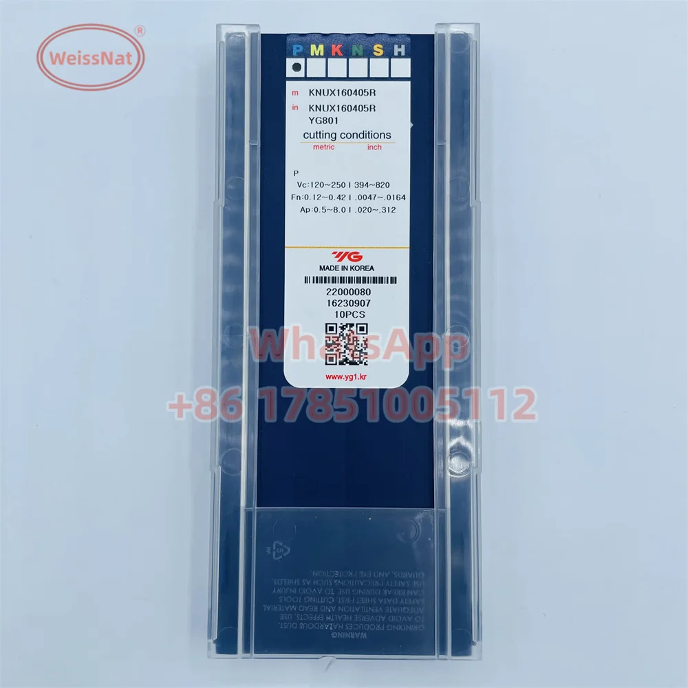 Imagem -04 - Inserções do Carboneto Knux Yg1 Knux160405l Knux160405r Yg801