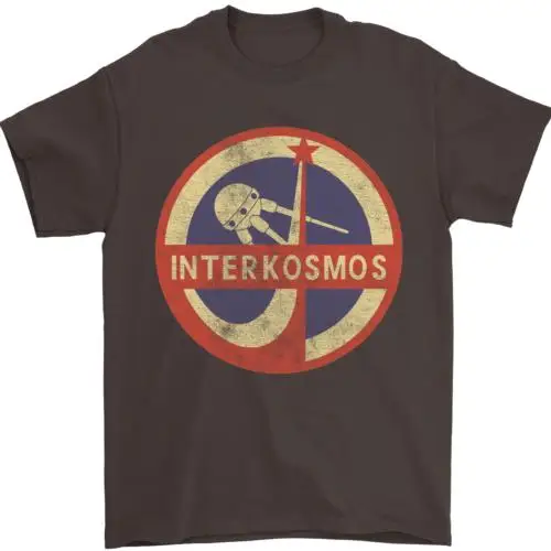 

INTERKOSMOS Sputnik Soviet Space USSR CCCP Mens T-Shirt 100% Cotton