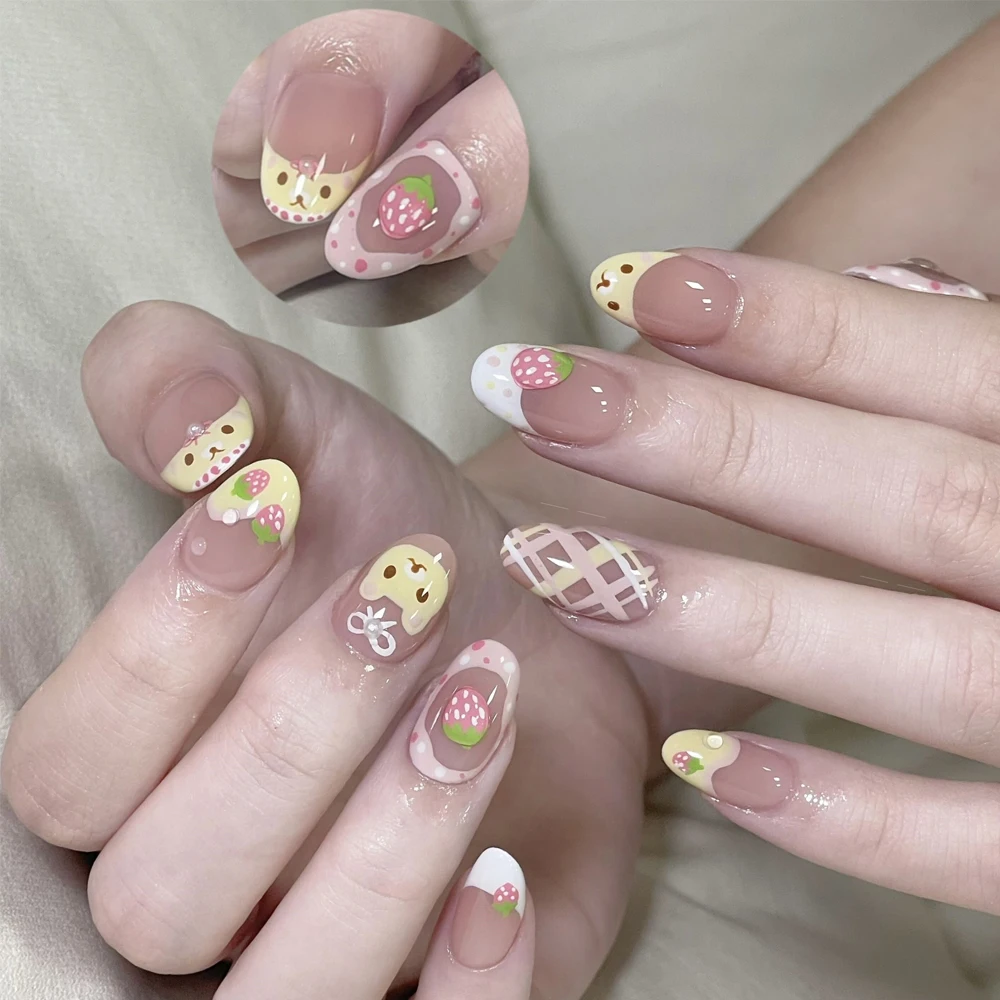 Photography Tips - 10Pcs Almond Press On Nails With