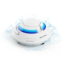 Big Robot Vacuum Cleaner for Swimming Pool Wireless UFO001 2600mAh Battery, Clean Background, Floor Sweeping Robot Factory