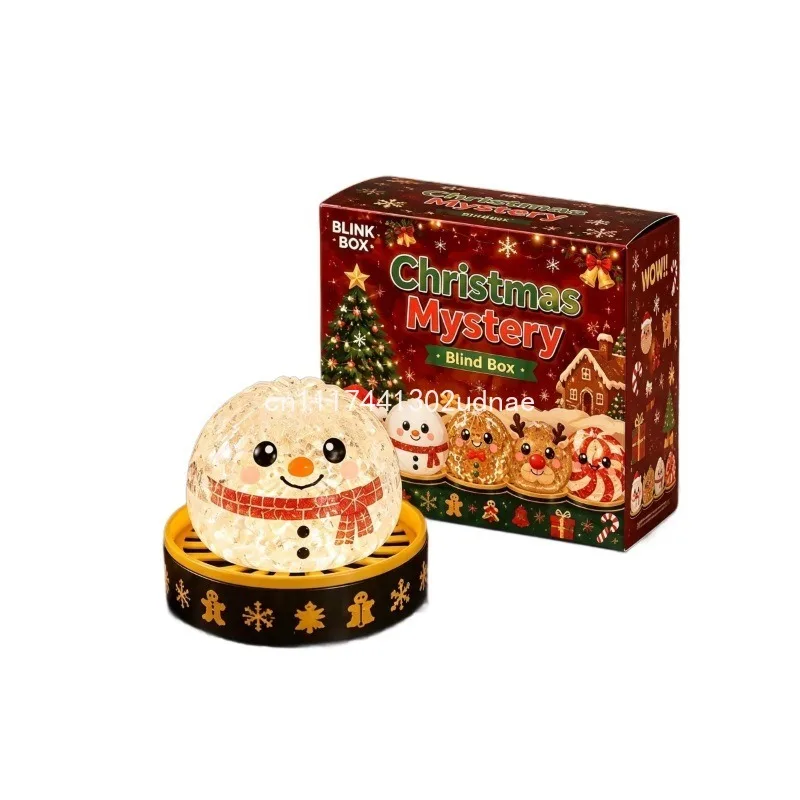 New Christmas Dumpling Squeeze Toy, Soft Squishy Stress Relief Fidget Toy, Cute Slow Rebound Decompression Decor for Holiday
