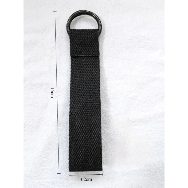 Custom LOGO Keychain Blank Canvas Strap Lanyard Backpack Floating Weave Pendant Personalize  Print Name Webbing Wholesale