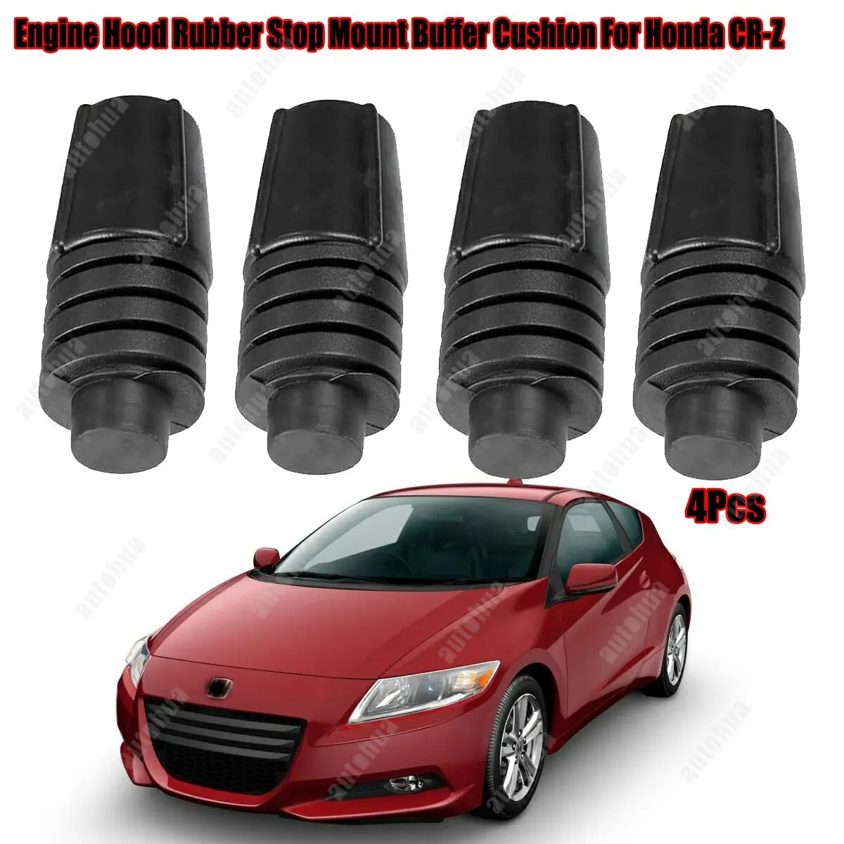 

For Honda CR-Z 2011-2016 4Pcs Car Engine Hood Tailgate Rubber Stop Mount Bush Buffer Cushion Replacement Accessory