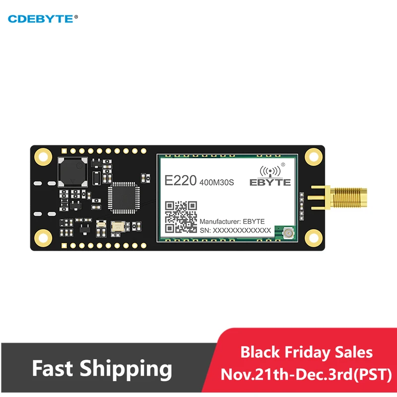 

LoRa Offline Test Kit OLED Screen RF Transceiver CDEBYTE E220-400MBH-SC Soldered with Module E220-400M30S Test Board Long Range