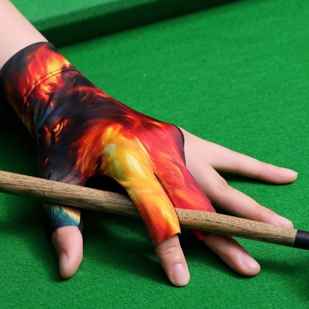 

Новые перчатки для левой руки, нескользящие эластичные перчатки с тремя пальцами, дышащие перчатки для снукера, бильярдные перчатки, аксессуары для фитнеса