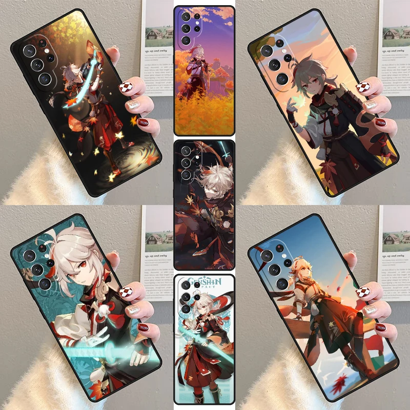 Genshin Impact Kaedehara Kazuha gamer Phone Case For Samsung Galaxy S23 S21 S20 FE S24 S22 Ultra Note20 S10 S9 S8 Plus Cover