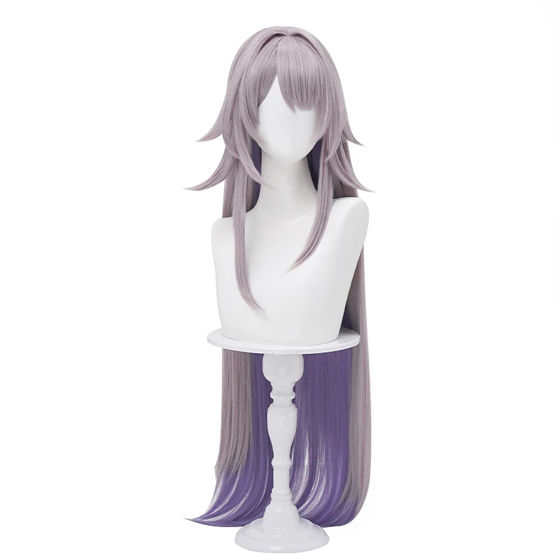 Honkai Star Rail The Herta Cosplay Wig Light Purple Long Hair New Skin Herta Space Station Halloween Party for Women Girls Props