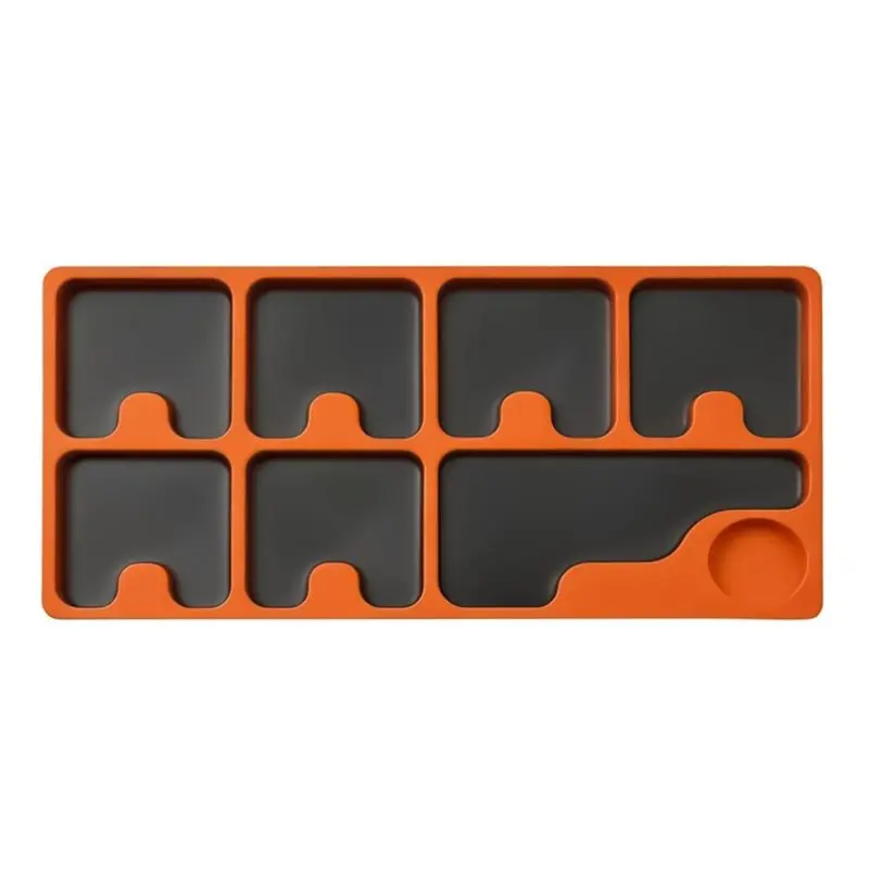 AB42-Magnetic Parts Storage Organizer Tray Holder Portable For Screws, Nuts, Bolts-Workshop,Garage DIY Projects Tool Storage