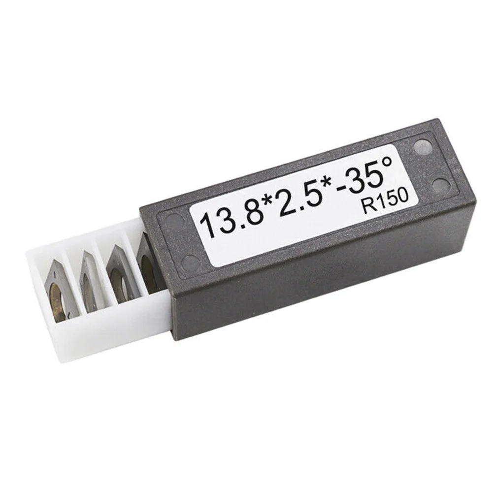 

10 Pack of Carbide Inserts for Wood Lathe Tools 13 8mm Square Blades with Indexable Cutting Edges for Woodworking