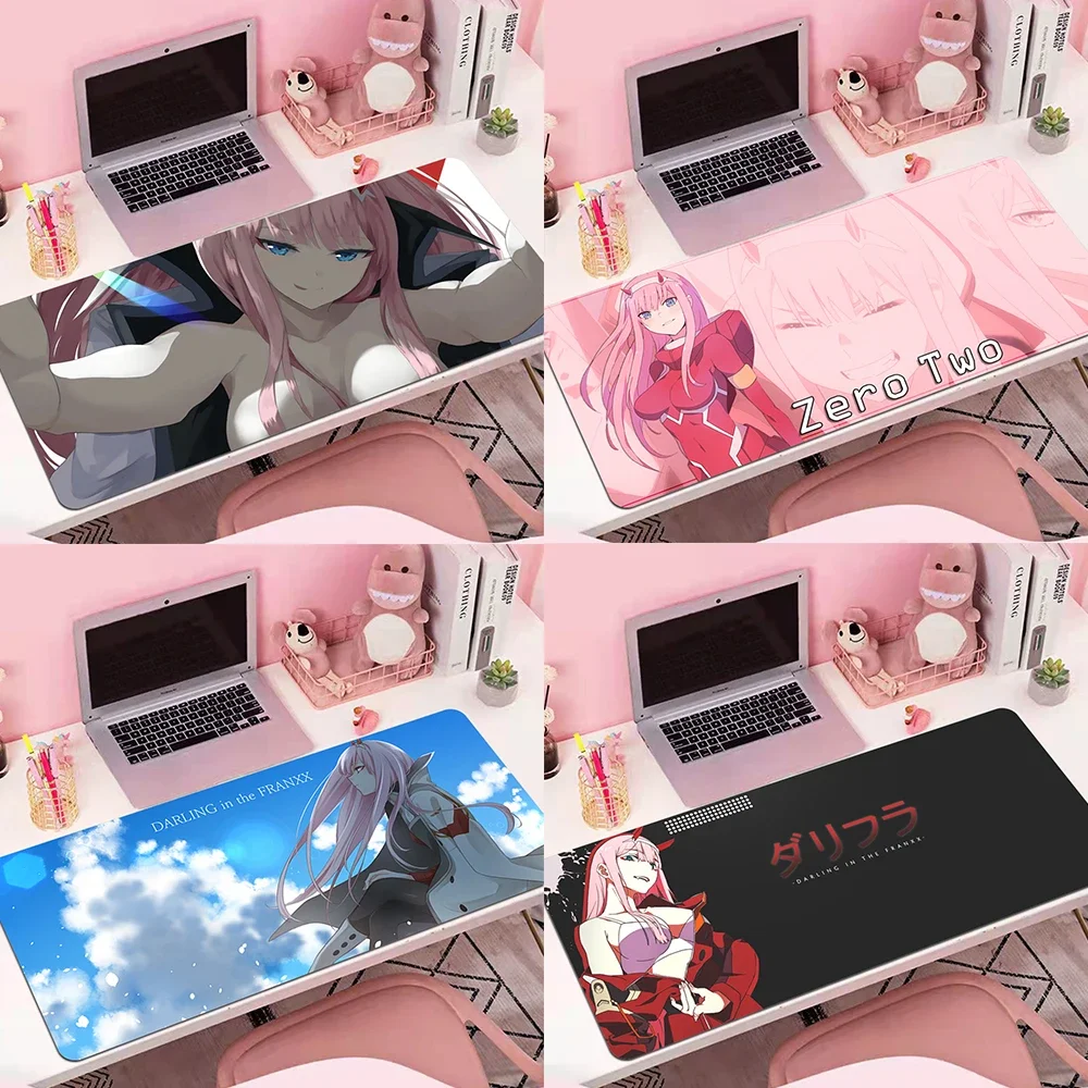 

Top Quality Zero Two Mouse Pad Anime Cool Large Desk Laptop Rubber Mouse Mat XXL Large Mouse Pad PC Gamer Gaming Keyboards Mat