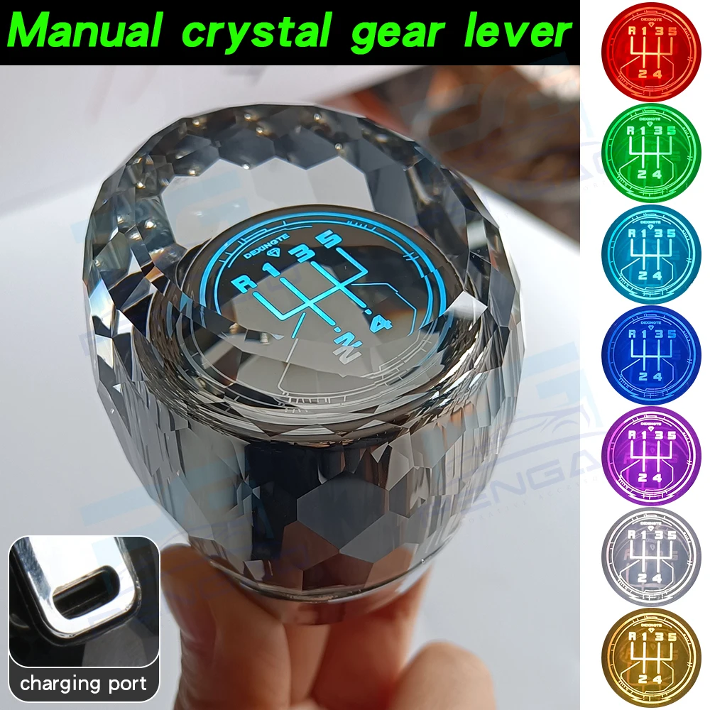 

5 6 Speed Manual LED crystal for chevrolet cruze 2009-2015 shift knob gearbox handles gear shift knob car accessories universal
