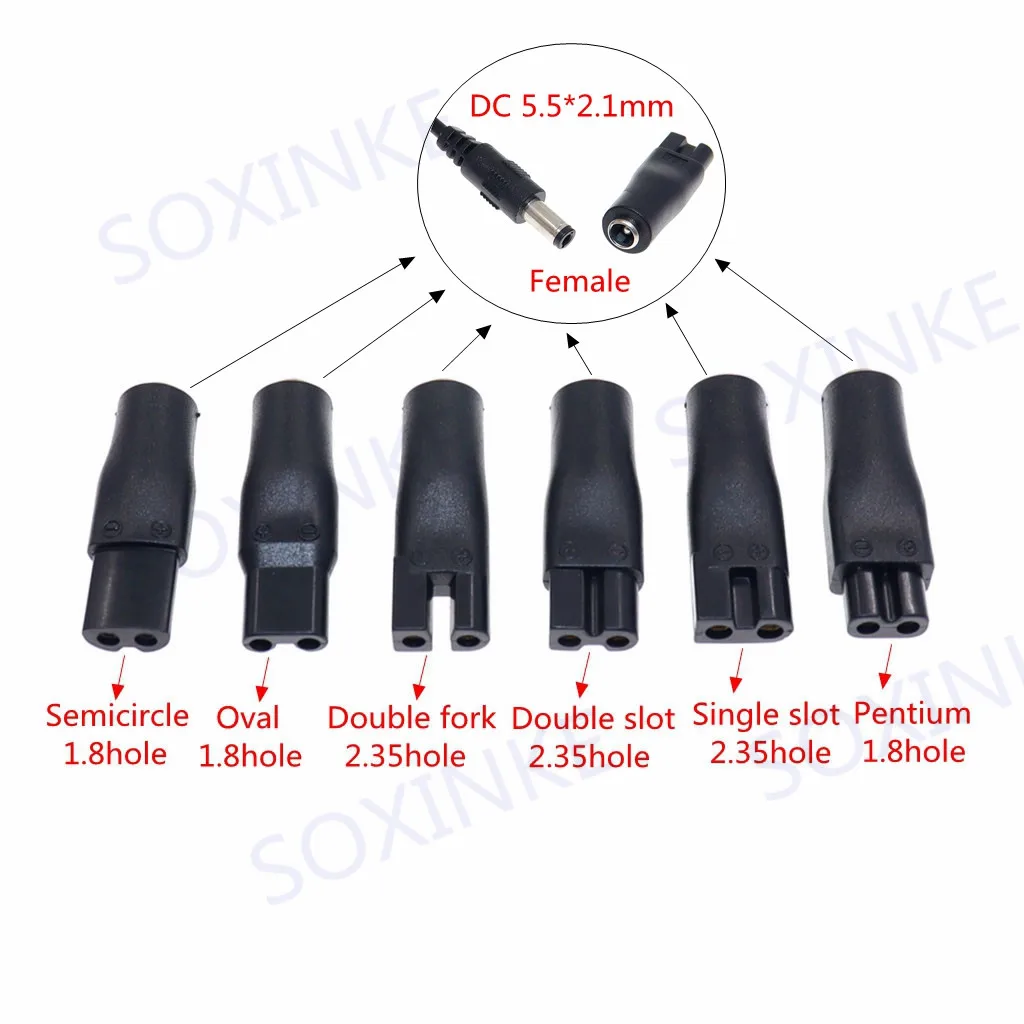 8 PCS Power Cord 5V Replacement Charger USB Adapter Suitable for All Kinds of Electric Hair Clippers