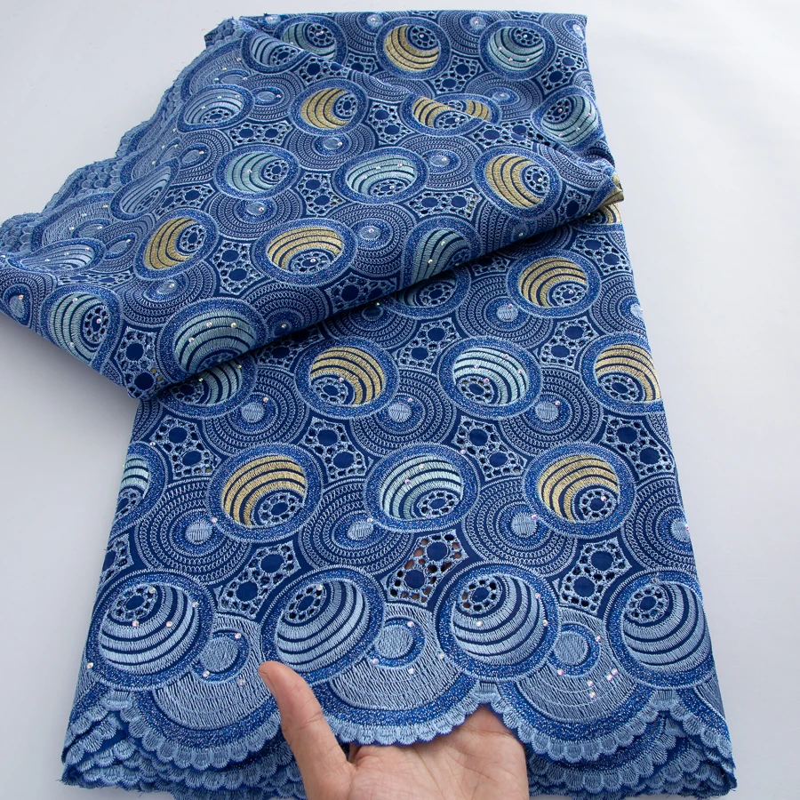 

African Cotton Swiss Voile Lace Fabric latest lace fabric high quality 2026 Nigerian Lace Fabrics for Women Party Material