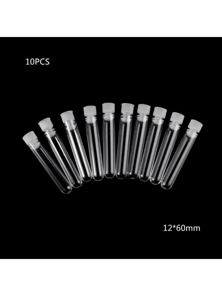 10 Pack Plastic Test Tubes with Caps Tubes for Shots Jewelry Beads Plant Propagation Scientific Experiments