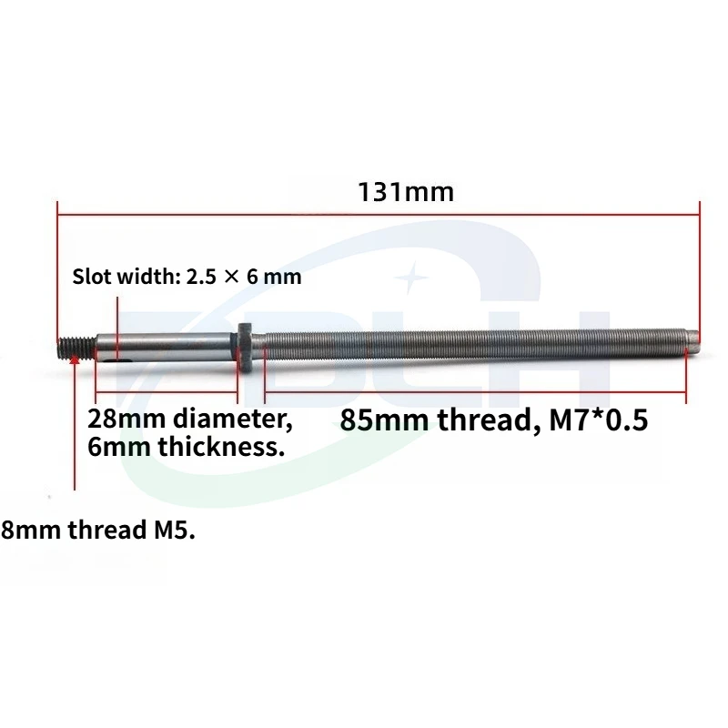 1PCS Wire EDM Taper Lead Screw M6 M7 Nut Brass Bushing Screw Rod for Taper Head Machine Spare Parts
