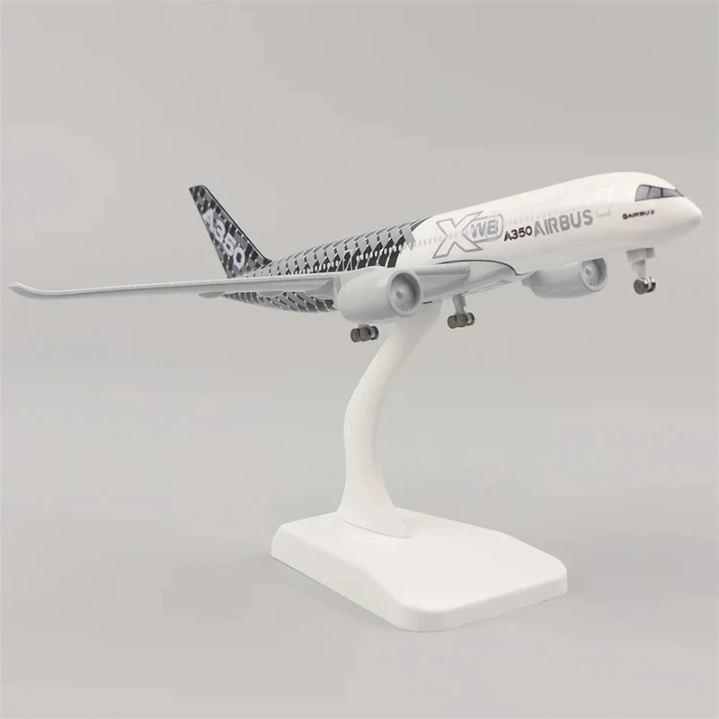 20CM Prototype Airbus 350 Airlines Alloy Diecast Aircraft Model Airplanes Models Scale For Collectible Home Decoration