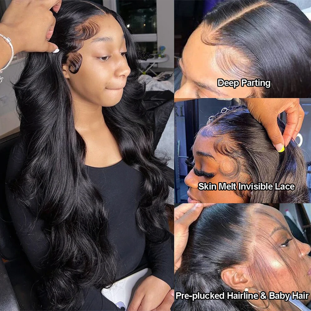 Body Wave Lace Front Pruik Transparante 13X4 13X6 Hd Lace Frontal Pruik Braziliaanse Pre Geplukt 360 full Lace Menselijk Haar Pruiken Voor Vrouwen