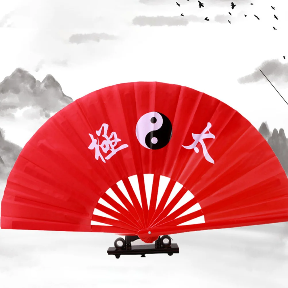 

2Pcs Tai Chi Dance Folding Fans Chinese Style Handheld Fans Kung Fu Performance Party Dance Props Chinese Fan Tai Chi Fan