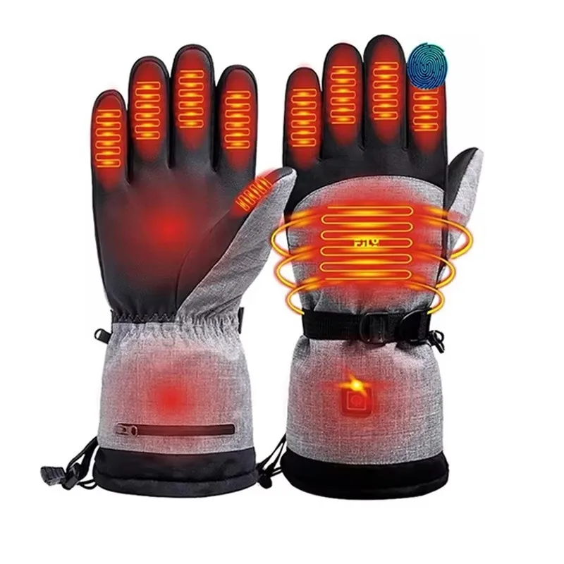 Airo Men's Women's Smart Temperature Control Ski Gloves Touch Screen Heating Cross-Border Winter Warm Cold-Proof