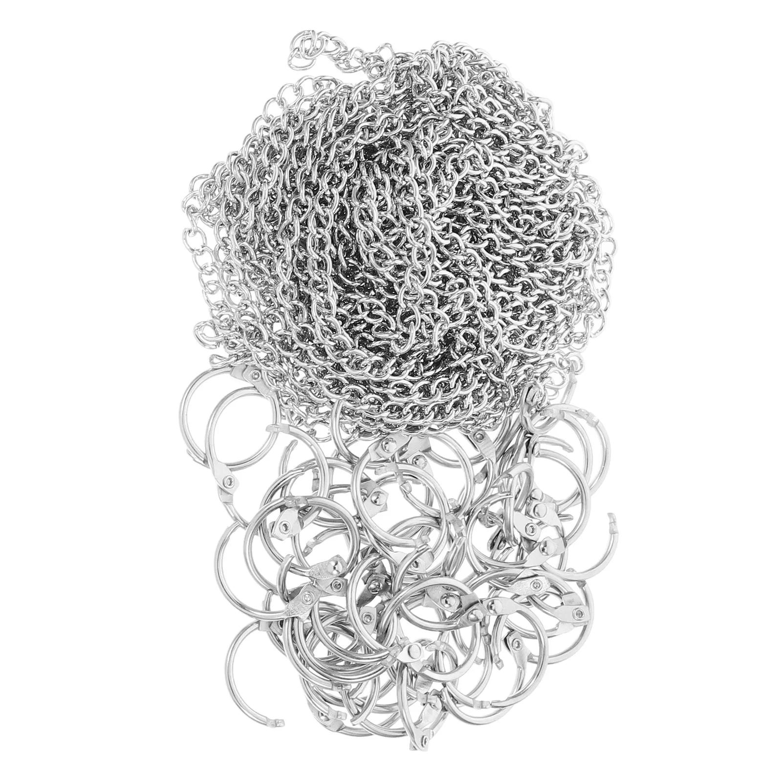 20Pcs Heavy Duty Iron Hanging Chain with Hooks for Plants Bird Feeders Picture Frames Chalkboards Garden Plant