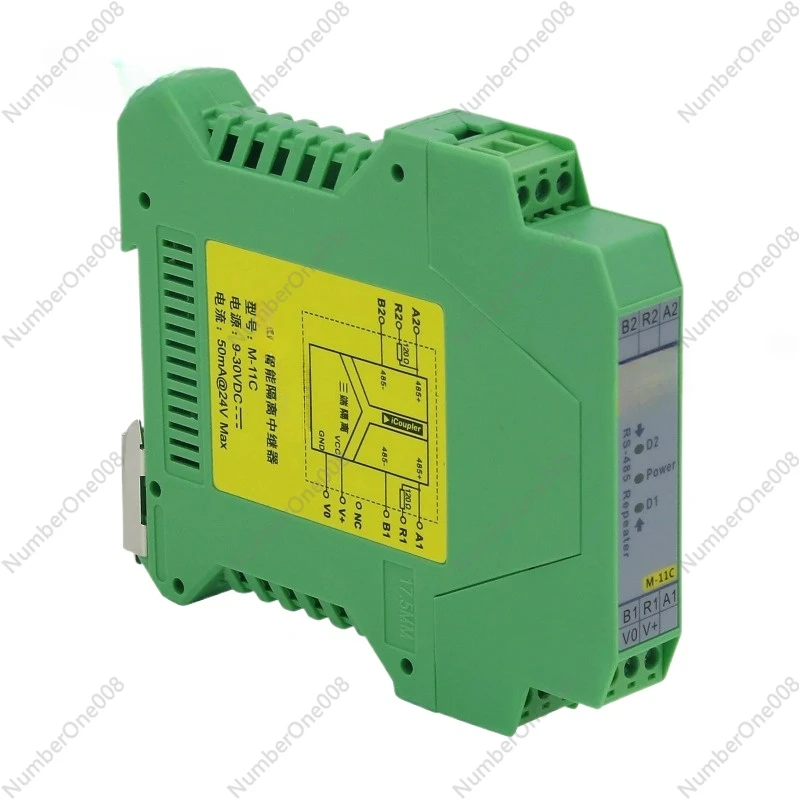 

M-11C RS485 Repeater Module Industrial DIN Rail RS-485 Repeater with 1.5KV Isolation for 9-30VDC