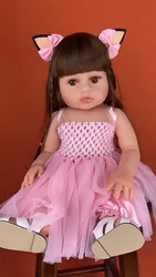 Silicone Simulação Reborn Dolls, Brinquedos infantis, a roupa do bebê pode ser mudada, tudo