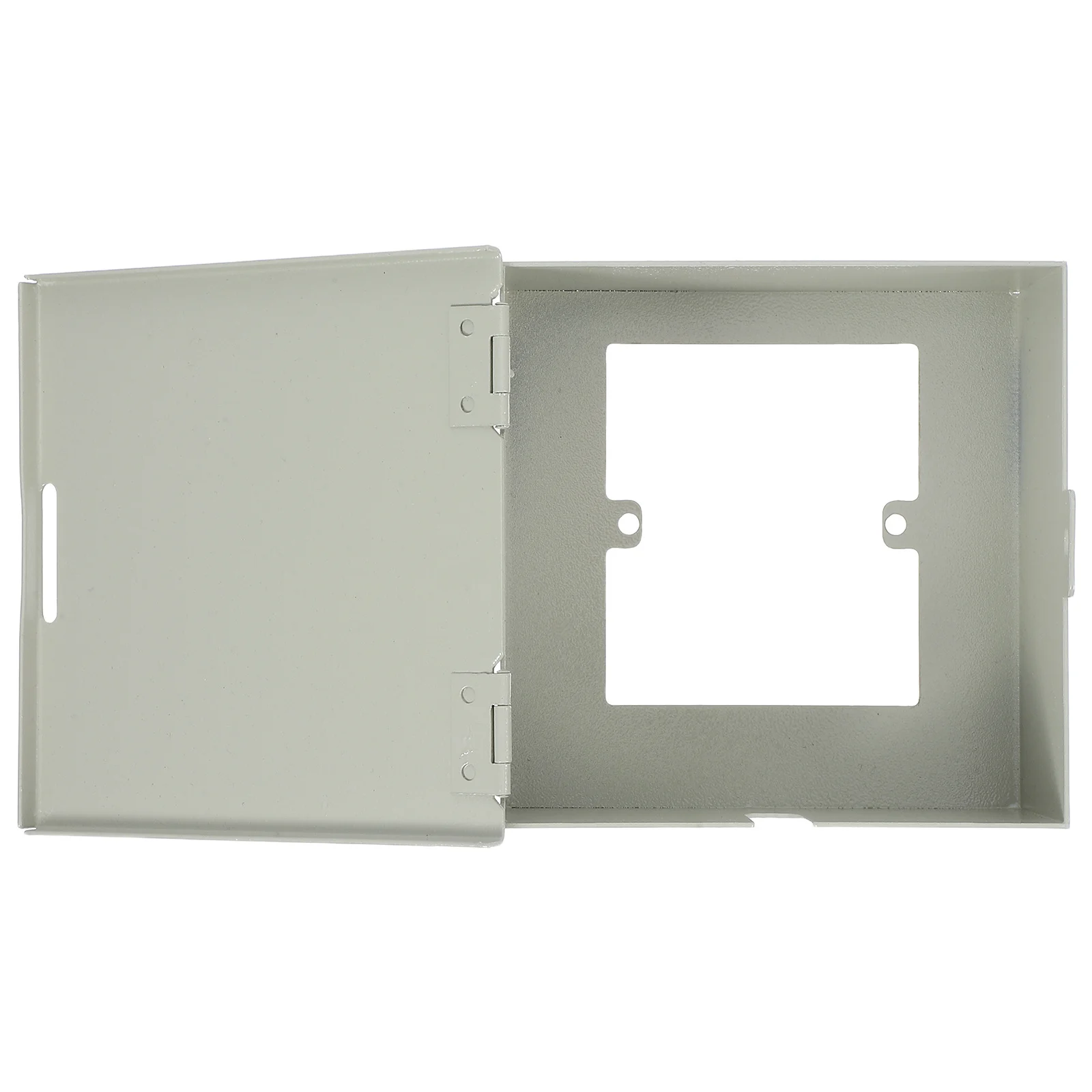 

Lockable Wall Socket Cover Heavy Duty Metal Protective Case Recessed Electrical Outlet Protector Protective Socket Box