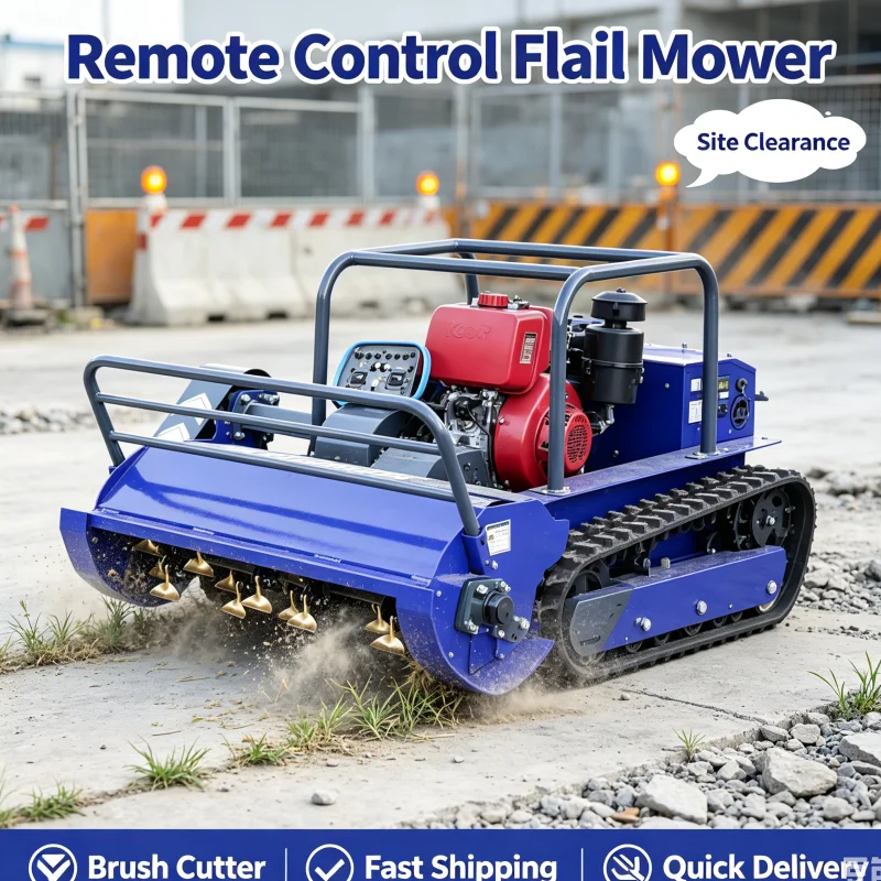 Customized Free Extra Attachments Remote Control Lawn Mower Zero Turn All Terrain Hammer Blade Design Labor Saving For Home Lawn