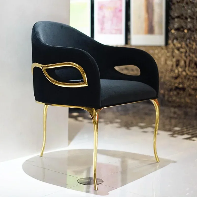 

Villa Restaurant Household Eagle Eye Backrest Leisure Chair High-end Single Dressing Chair