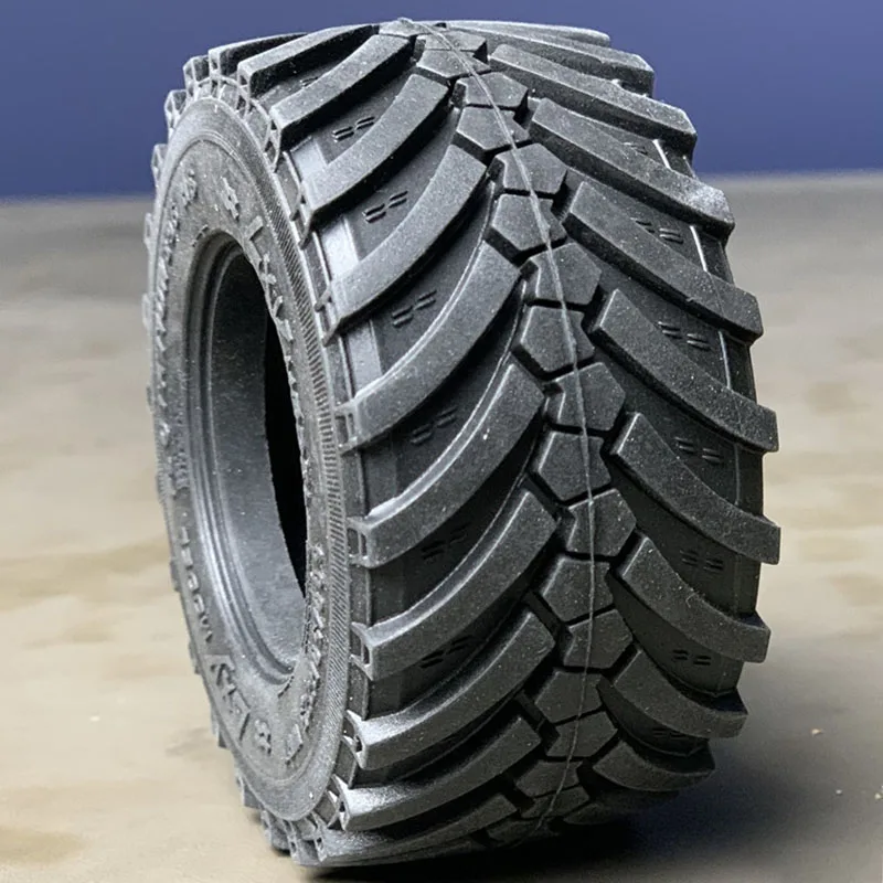 1pcs Simulation Herringbone Tires Gravel Tires for 1/14 Tamiya RC Truck SCANIA 770S R620 VOLVO BENZ Arocs MAN TGX Car - view 3