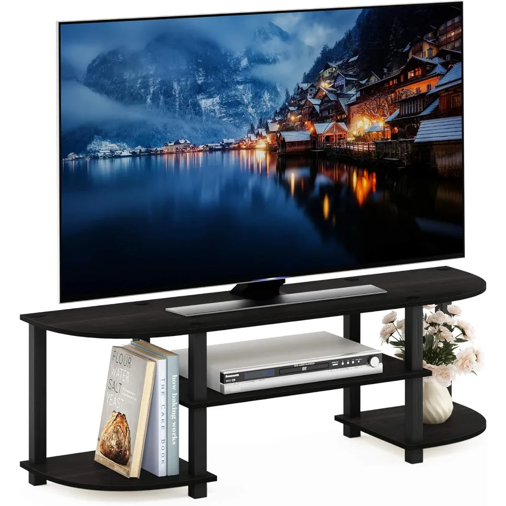 

Turn-S-Tube Wide TV Entertainment Center, Espresso/Black