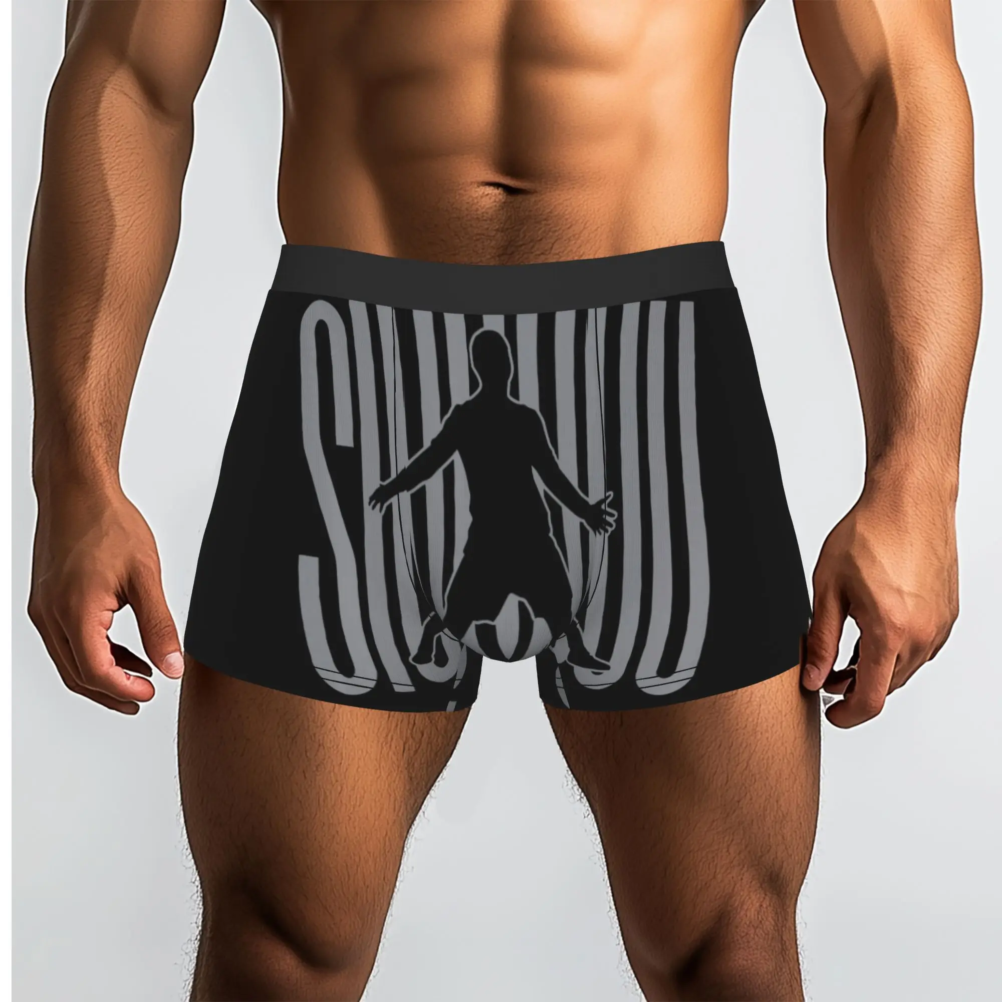 Football Boys Men Women Soccer Player Siuuu siuuu Underpants Breathbale Panties Men's Underwear Print Shorts Boxer Briefs
